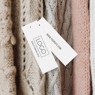 Logo Black White Business Label Hang Tag
