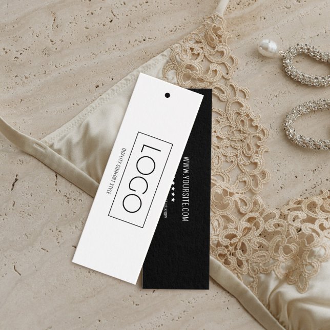 Logo Black White Business Label Hang Tag (Creator Uploaded)