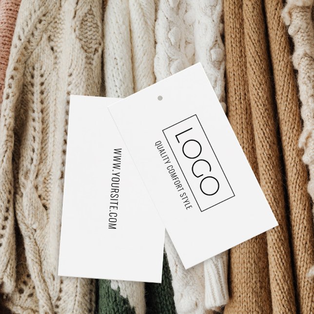 Logo Black White Business Label Hang Tag (Creator Uploaded)