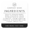 Logo black white ingredient listing product label