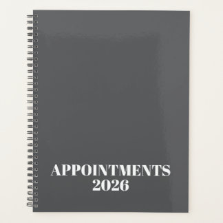 Logo black white monogram initials business 2026 planner