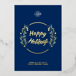 Logo Blue Business Holidays 2023 Calendar Card