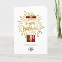 Logo Burgundy Gift Gold Fireworks Group Birthday
