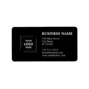 Logo Business Address Company Info Label Style