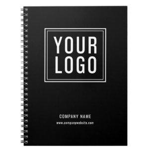 Logo Business Black Promotional Notebook