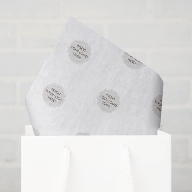 LOGO BUSINESS BRANDING modern simple large Tissue Paper (Gift Bag)