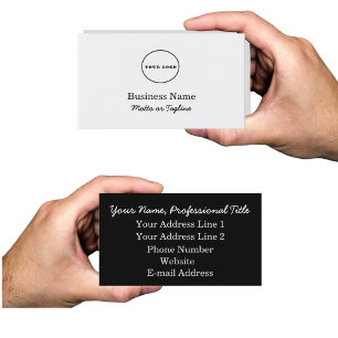 logo business card add your logo business cards