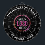 Logo  Business Company Branded  Dartboard<br><div class="desc">A dartboard is a popular recreational and competitive game that provides hours of fun for players of all ages and skill levels. Typically made from sisal fibres, cork, or electronic components, dartboards are designed to withstand the impact of darts while offering precise scoring zones. Standard dartboards feature a circular design...</div>