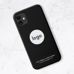 Logo Business Company Simple Minimalist Case-Mate iPhone Case<br><div class="desc">Business Logo Custom Company iPhone Case. Simple custom branded company logo template.</div>