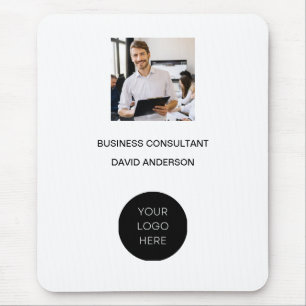 Logo Business Consultant Company Modern Minimalist Mouse Pad