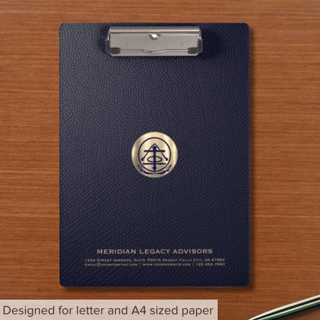 Logo Business Corporate Company Luxury Gold Seal Clipboard (Creator Uploaded)