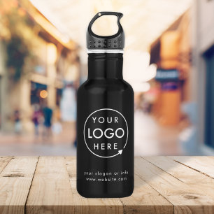 Logo Business Corporate Company Minimalist 532 Ml Water Bottle