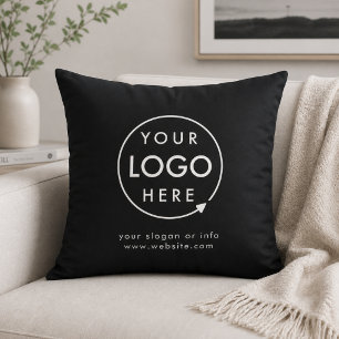 Logo   Business Corporate Company Minimalist Cushion