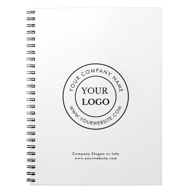Logo Business Corporate Company Minimalist  Notebook (Front)