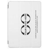 Logo Business Corporate Company Minimalist White iPad Air Cover (Front)