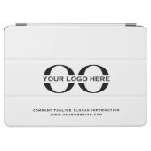 Logo Business Corporate Company Minimalist White iPad Air Cover (Horizontal)