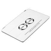 Logo Business Corporate Company Minimalist White iPad Air Cover (Side)