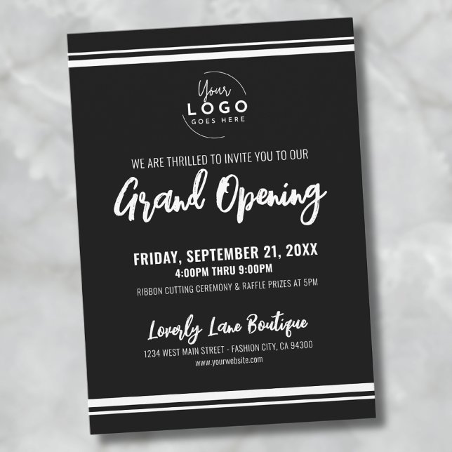 Logo Business Grand Opening Invitation (Logo Business Grand Opening Invitation )