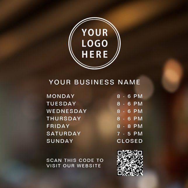 Logo Business Hours QR Code (Creator Uploaded)