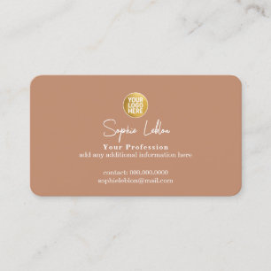 Logo business mark terracotta brown calling card