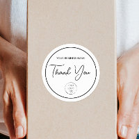 Logo Business or Store, Order Packaging Thank You