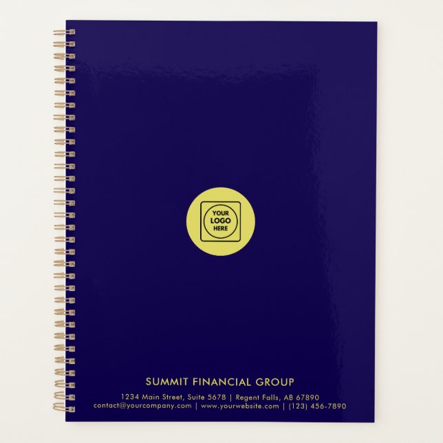 Logo Business Promotional Branding Planner (Front)