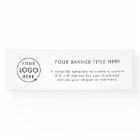 Logo Business | White Simple Minimalist Modern 8'