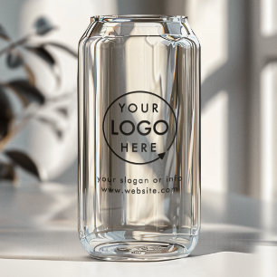 Logo Can Glass Corporate Drinkware Gift Cup