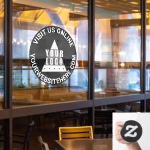 Logo Chalkboard Round Your Text Custom Store