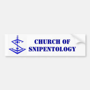 logo, Church of Snipentology Bumper Sticker