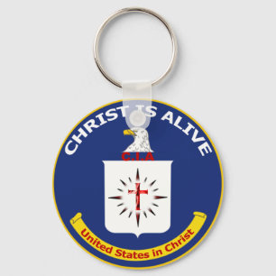 Logo CIA "Christ Is Alive" Key Ring