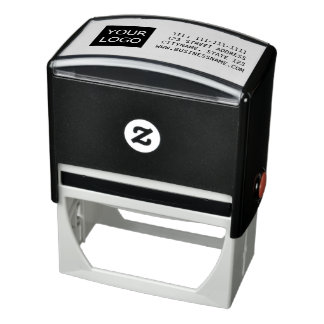 Logo Company Name Personalized Self-inking Stamp 