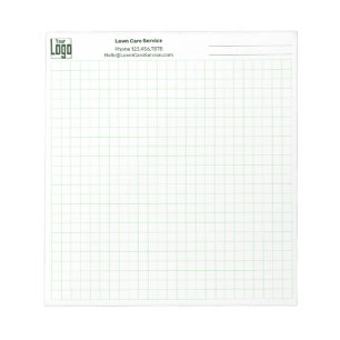 Logo Company Note Green Simple Grid Graph Notepad