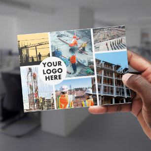 LOGO Construction Company Corporate Business Holiday Card