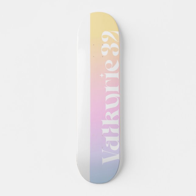 Logo Creamsicle Sunset Skateboard (Front)