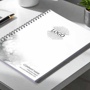Logo Custom Black and White Business  Planner