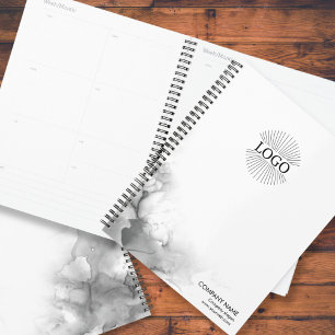 Logo Custom Black and White Business Planner