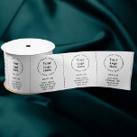 Logo Custom Business Garment Care Clothing Labels Satin Ribbon<br><div class="desc">Logo Custom Business Garment Care Clothing Labels Satin Ribbon Product Laundry Instruction Labels features your logo with space to add your own text such as your company tagline, website or additional text and custom text such as handmade, type of fabric or washing or care instructions in black on a white...</div>