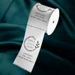 Logo Custom Business Garment Care Clothing Labels Satin Ribbon<br><div class="desc">Logo Custom Business Garment Care Clothing Labels Satin Ribbon Product Laundry Instruction Labels features your logo and custom text such as handmade, type of fabric or washing or care instructions in black on a white background. Personalised by editing the text in the text boxes provided. Perfect for small business clothing...</div>