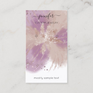 Logo Custom Jewellery Card Social Media Floral Pin