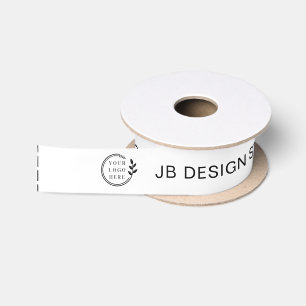 Logo Custom Name Business Clothing Tags Satin Ribbon