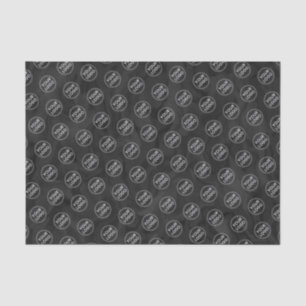 Logo dark marbled tissue paper business packaging
