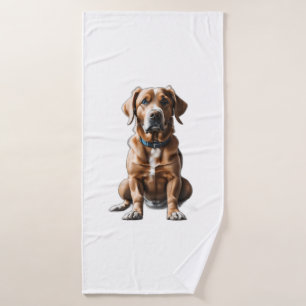 logo design t-shirt dog bath towel
