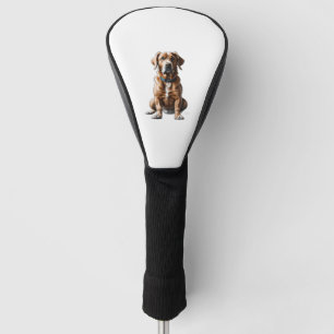 logo design t-shirt dog golf head cover