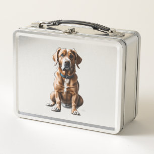 logo design t-shirt dog metal lunch box