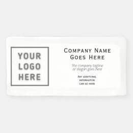 Logo DIY Horizontal Plain Template Business Small Banner