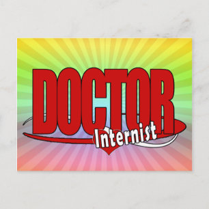 LOGO DOCTOR Internist Postcard