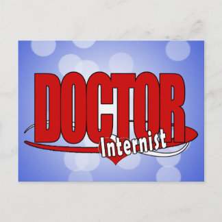 LOGO DOCTOR Internist Postcard