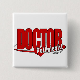 LOGO DOCTOR PATHOLOGIST 15 CM SQUARE BADGE