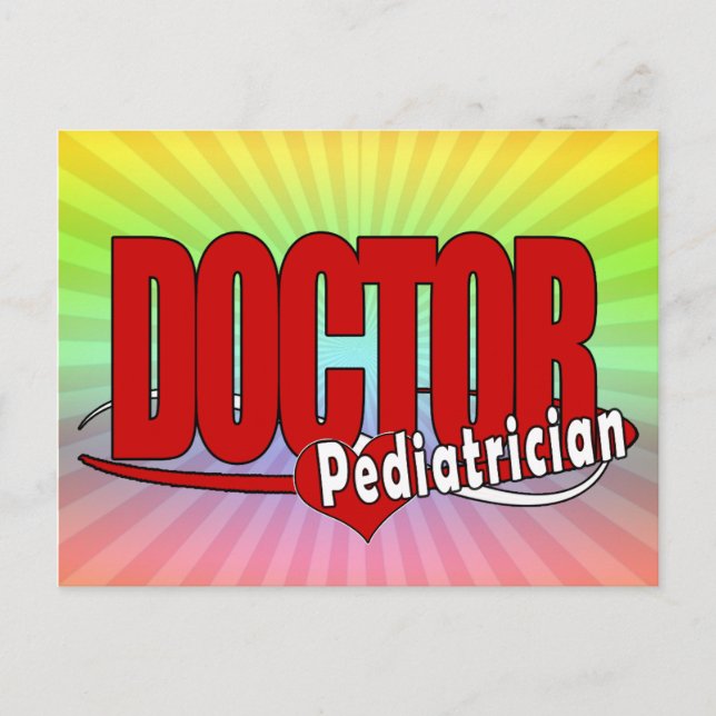 LOGO DOCTOR PEDIATRICIAN POSTCARD (Front)